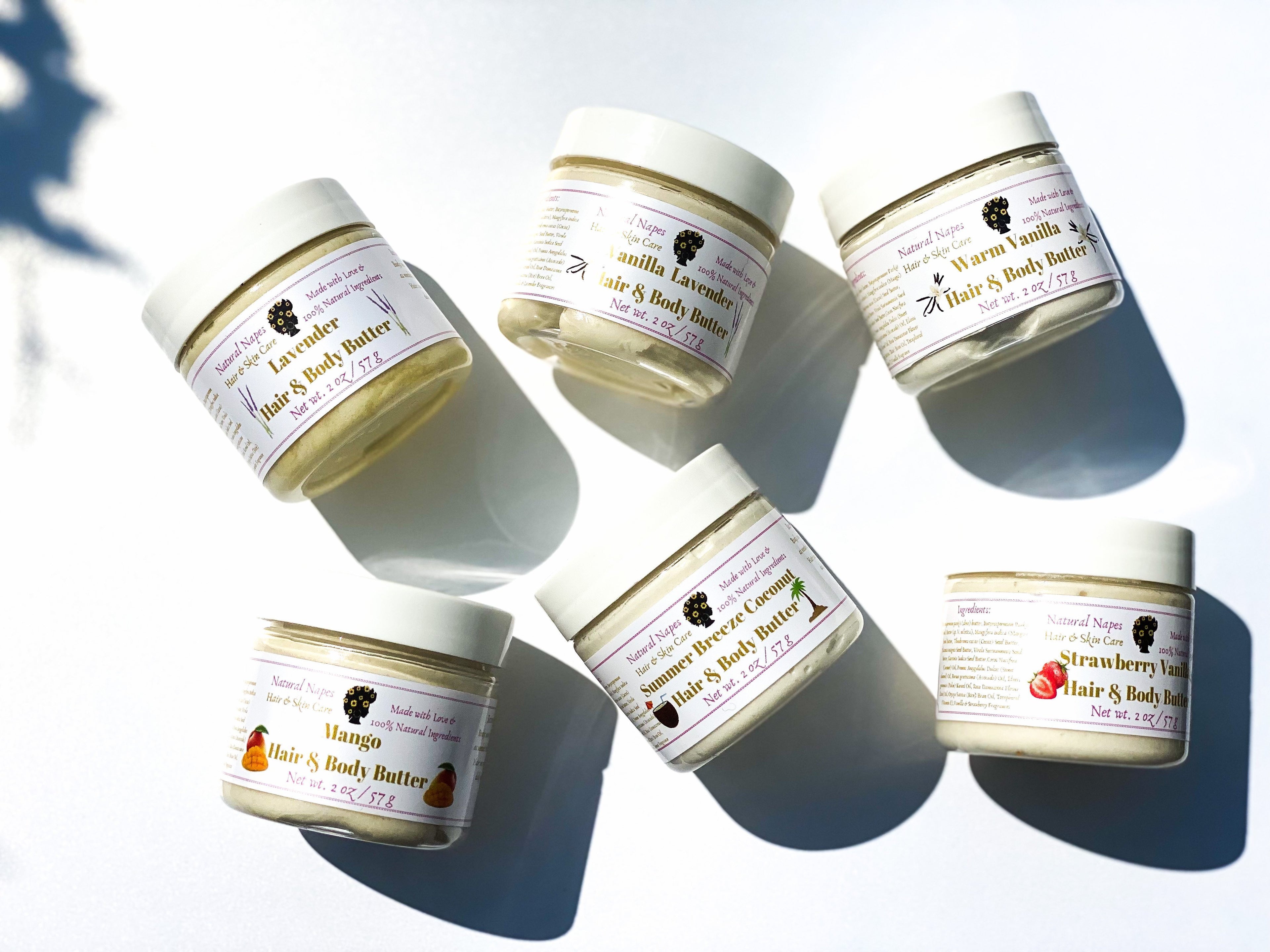 Hair & Body Butters - Natural Napes